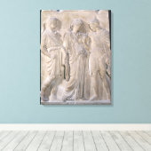 Orpheus, Eurydice en Hermes Canvas Afdruk (Insitu (Houten vloer))