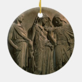 Orpheus, Eurydice en Hermes (marmer) Keramisch Ornament (Achterkant)