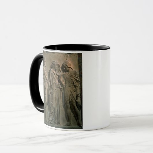 Orpheus, Eurydice en Hermes (marmer) Mok (Voorkant links)