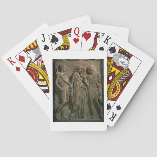 Orpheus, Eurydice en Hermes (marmer) Pokerkaarten (Achterkant)