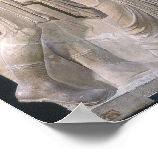 Orpheus, Eurydice en Hermes Poster (Hoek)