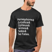 Orpheus Eurydice Hadestown Broadway Shirt Musical (Voorkant)
