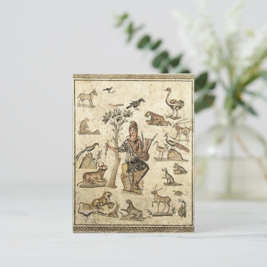 Orpheus met de dieren briefkaart (Staand voorkant)