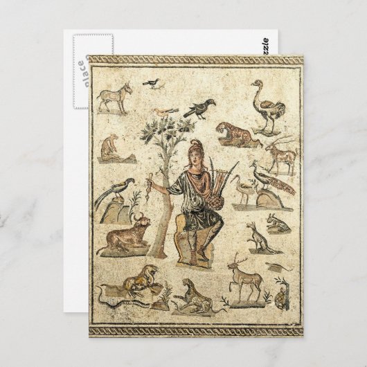 Orpheus met de dieren briefkaart (Voorkant / Achterkant)