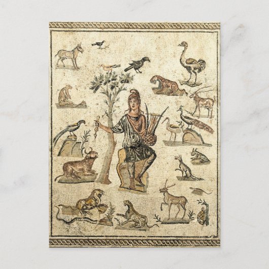 Orpheus met de dieren briefkaart (Voorkant)
