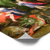 Orpheus met een Harp die aan Pluto speelt Poster (Hoek)