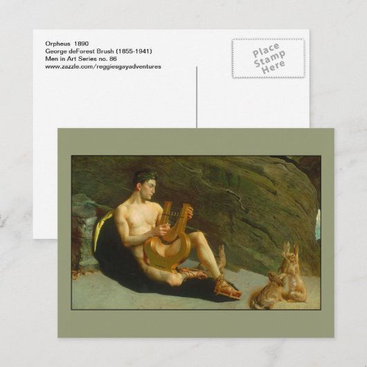 Orpheus van George deForest Brush Briefkaart (Voorkant / Achterkant)