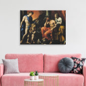 Orpheus voor Pluto en Persephone Canvas Afdruk (Insitu (Woonkamer))