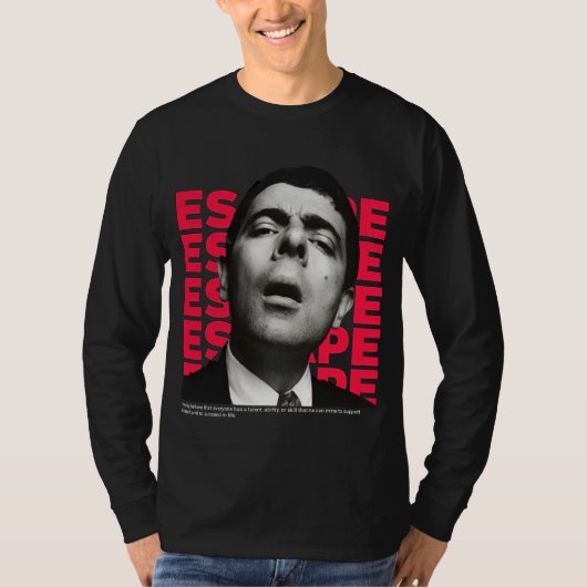Orphic Mr Bean Escape Design T-shirt (Voorkant)
