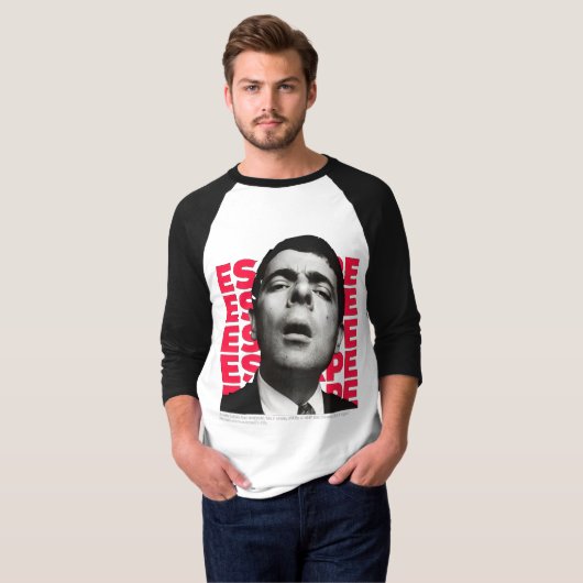 Orphic Mr Bean Escape Design T-shirt (Voorkant volledig)