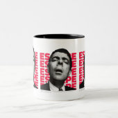 Orphic Mr Bean Escape Design Tweekleurige Koffiemok (Center)