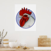 Orpington Head Circle Poster (Keuken)