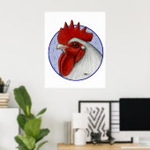 Orpington Head Circle Poster (Thuiskantoor)