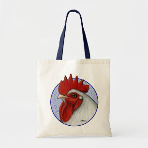 Orpington Head Circle Tote Bag