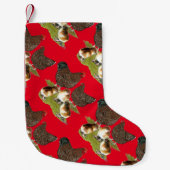 Orpington Jubilee Chicken Family Kleine Kerstsok (Voorkant)