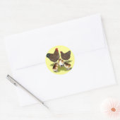 Orpington Jubilee Chicken Family Ronde Sticker (Envelop)