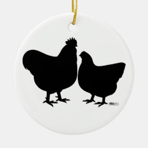Orpington Silhouette Keramisch Ornament