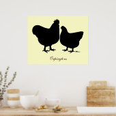 Orpington Silhouette Poster (Keuken)