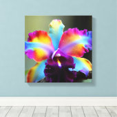  Orquideas colorida Canvas Afdruk (Insitu (Houten vloer))