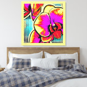 ORQUÍDEAS EM POP-ART - impressão em tela Canvas Afdruk (Insitu (Slaapkamer))