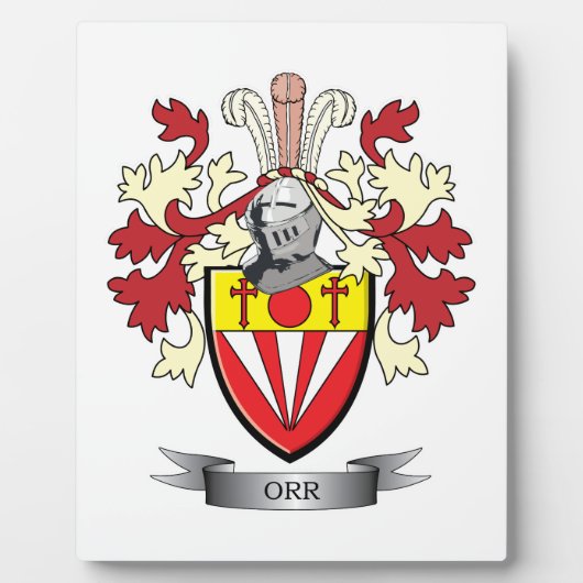 Orr gezinscrest fotoplaat (Voorkant)