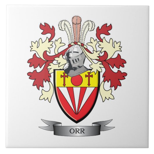 Orr gezinscrest tegeltje (Voorkant)