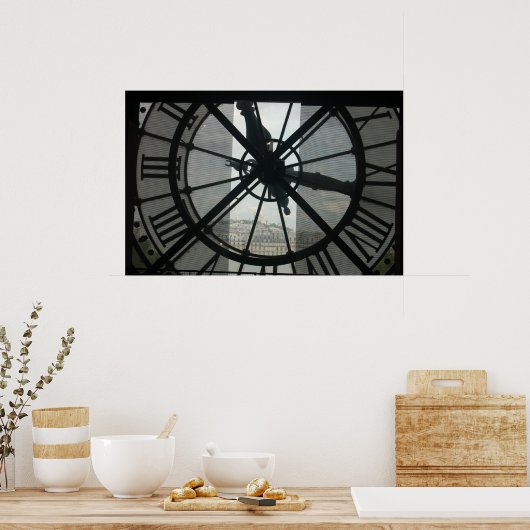 Orsay Clock Paris Poster (Keuken)