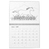 ORSES COLORING BOOK Calendar 2011 Kalender (Mar 2027)