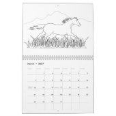 ORSES COLORING BOOK Calendar 2012 Kalender (Mar 2027)