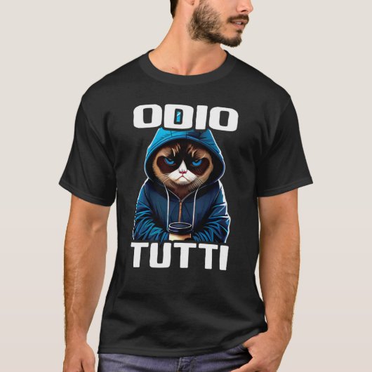 Orso Divertente Regalo I Hate People I Odio Tutti T-shirt (Voorkant)