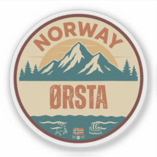 Ørsta, Noorwegen Norway Sticker
