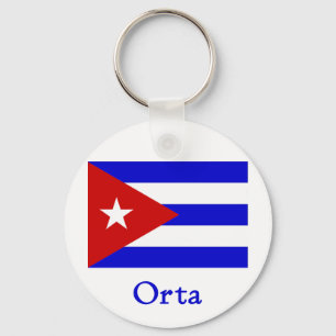 Orta Cuban Flag Sleutelhanger