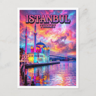 Ortaköy Moskee Istanbul Turkije Briefkaart