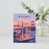 Ortaköy Moskee Turkije Briefkaart (Staand voorkant)