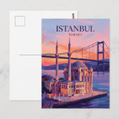 Ortaköy Moskee Turkije Briefkaart (Voorkant / Achterkant)