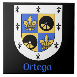 Ortega Family Shield Decoratieve Tegel Tegeltje