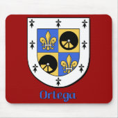Ortega Family Shield Mousepad Muismat (Voorkant)
