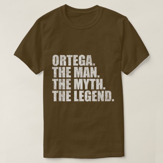 OrtegaOrtega Achternaam Ortega S T-shirt (Design voorkant)