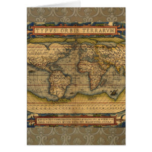 Ortelius 1570 Wereldkaart: Antieke Cartografie