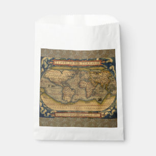 Ortelius 1570 Wereldkaart: Antieke Cartografie Bedankzakje