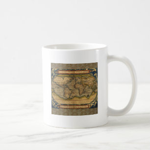 Ortelius 1570 Wereldkaart: Antieke Cartografie Koffiemok