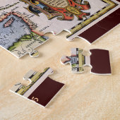 Ortelius' 1595 Kaart van Europa grote puzzel Legpuzzel (Zijkant)