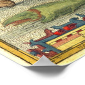 Ortelius Ijsland Poster (Hoek)