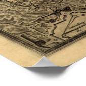 Ortelius’ Map of Ireland (1598) Poster (Hoek)