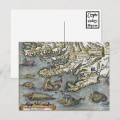 Ortelius Map Zee Monsters Briefkaarten (Voorkant / Achterkant)