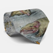 Ortelius Map Zee Monsters Stropdas (Opgerold)