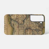 Ortelius Vorm van de Wereldkaart Samsung Galaxy Hoesje (Achterkant horizontaal)