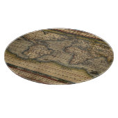 Ortelius Wereldkaart 1570 Snijplank (Hoek)