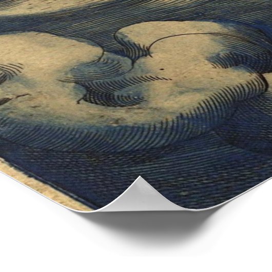 Ortelius Wereldkaart Circa 1590 Poster (Hoek)