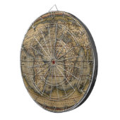Ortelius Wereldkaart Dartboard Dartbord (Voorkant Rechts)